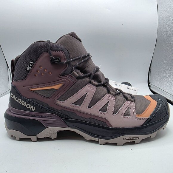 Salomon X Ultra 360 Mid CSWP Womens Size 9.5 Purple Waterproof Hiking Shoes - Picture 11 of 13